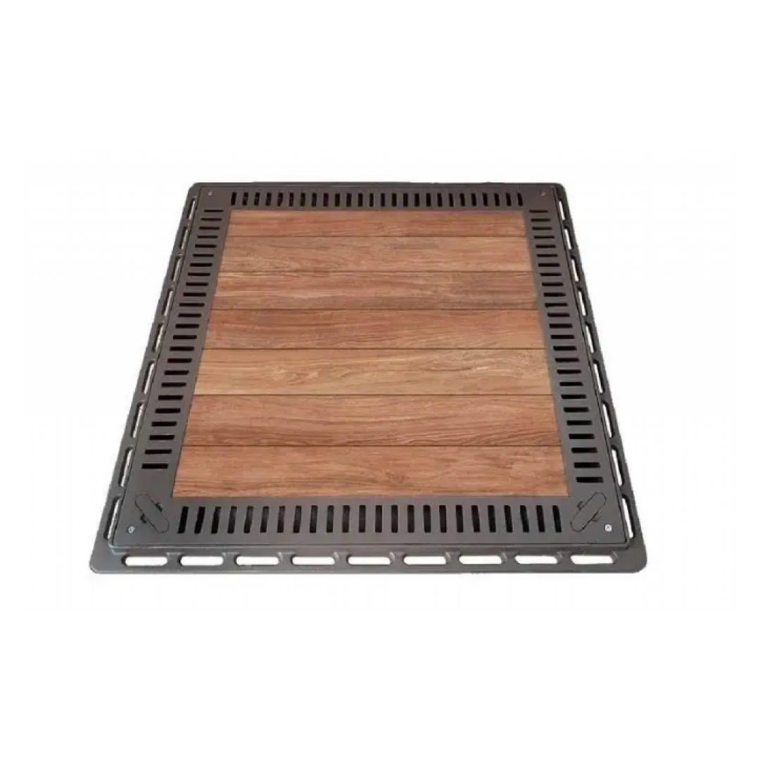 TAMPAO PARA CASA MAQUINA 80X80 COM GRELHA MARROM REBAIXADO – GDA